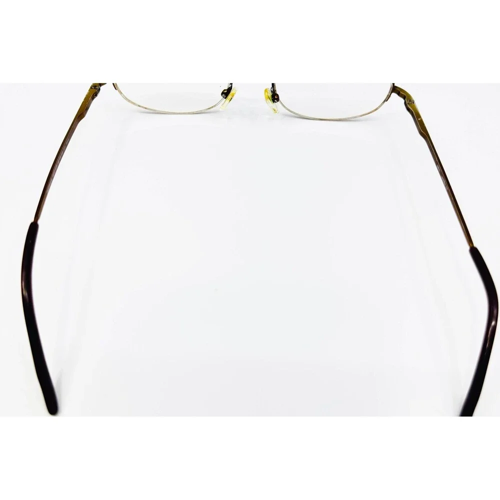 Saki Eyeglasses Womens Brown Oval Handmade MOD 508 50/19/140 50mm